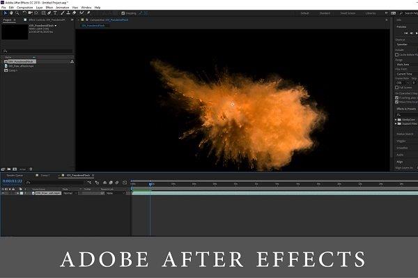 screen image from Adobe After effects