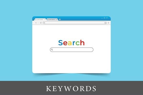 a screen labeled search and a box for typing search keywords