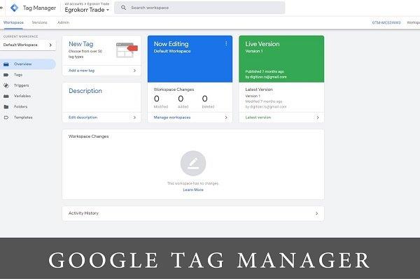 screenshot from Google Tag Manager