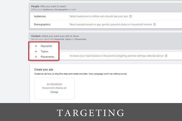 a screen from the Google Ad Dashboard with tagging settings