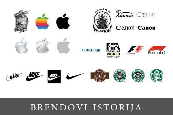 numerous logos of famous companies on a white background