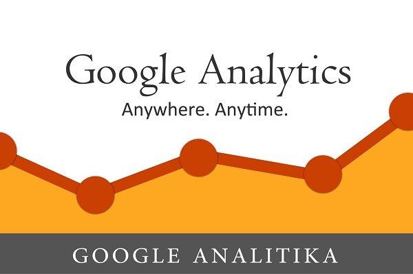 natpis google analytics na sredini ekrana ispod koga su linije grafikona